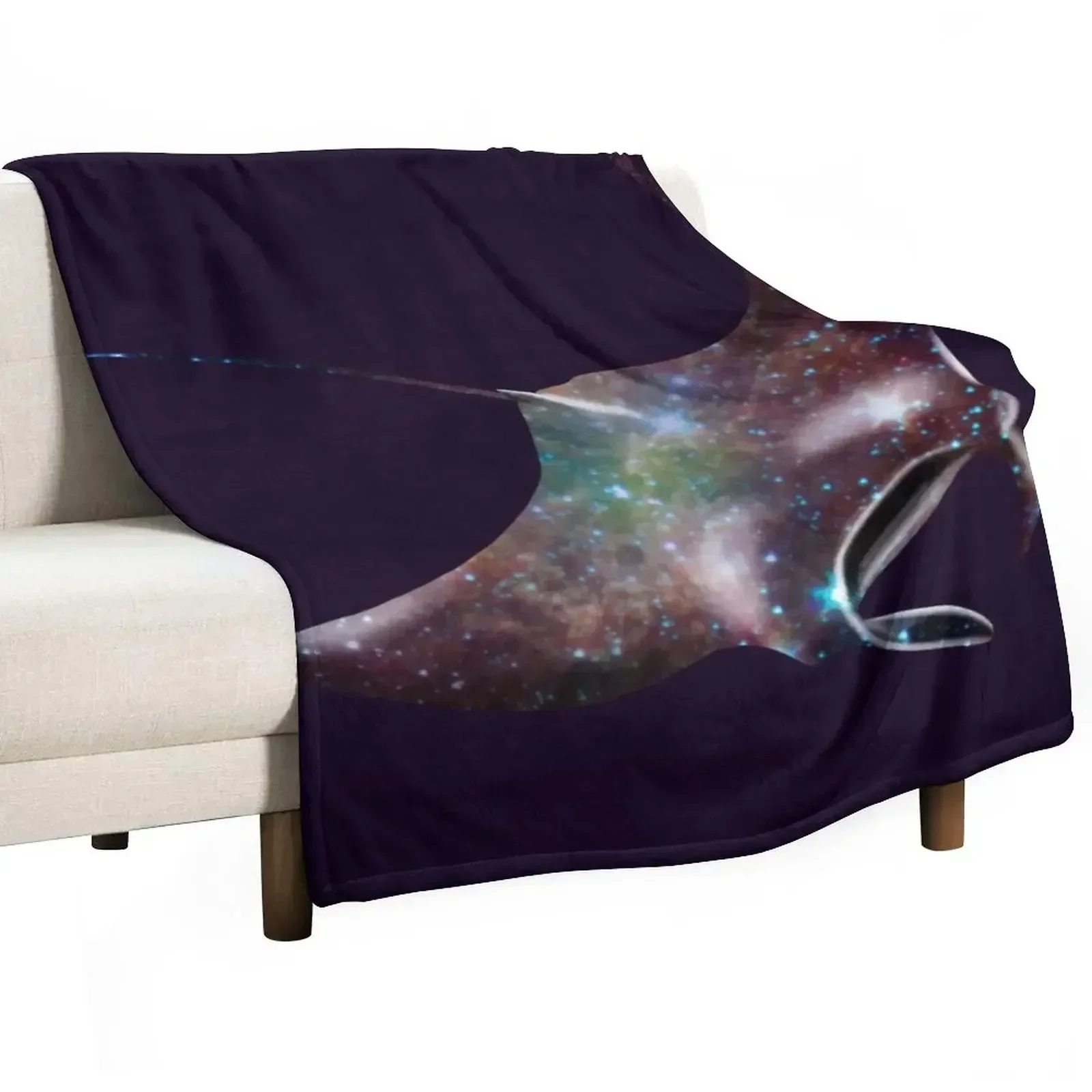 

Galaxy Manta Ray Throw Blanket Weighted Bed linens Luxury Thicken Moving Blankets