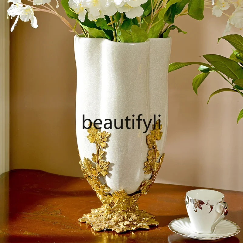 

European American Ceramic Peacock Flower Bird Entrance Fireplace Decorative Home Ornament