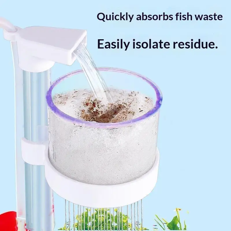 【G】1 Set Luftdruck-Toilette, Aquarium, Fäkalien-Saugwerkzeug, Wasserkreislaufsystem, Fischkot-Reinigungswerkzeug, Spezialhocker – Detail 1