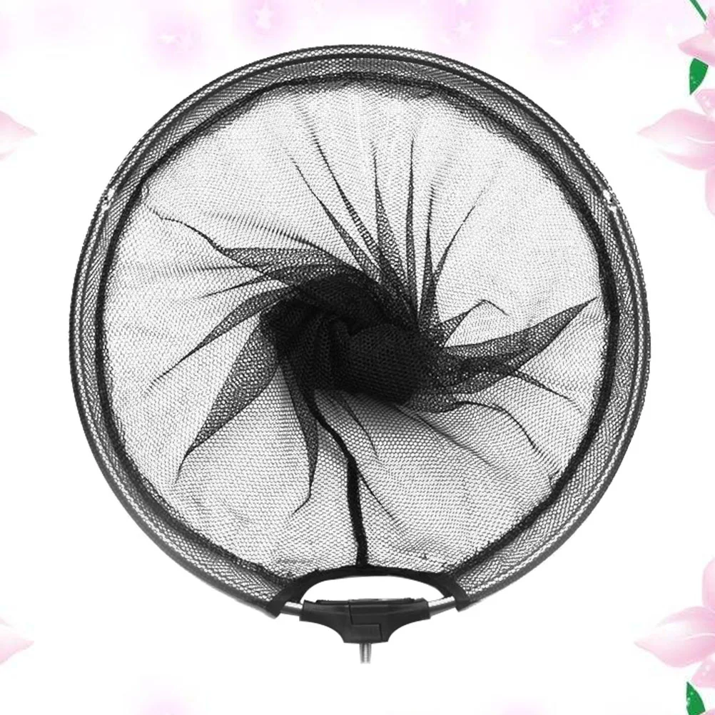 35 سنتيمتر سبائك الألومنيوم الصيد صافي رئيس طوي ل سمك السلمون المرقط تيار الشاطئ الصيد غير قابل للصدأ خفيفة الوزن شبكة أرضية رئيس متوافق