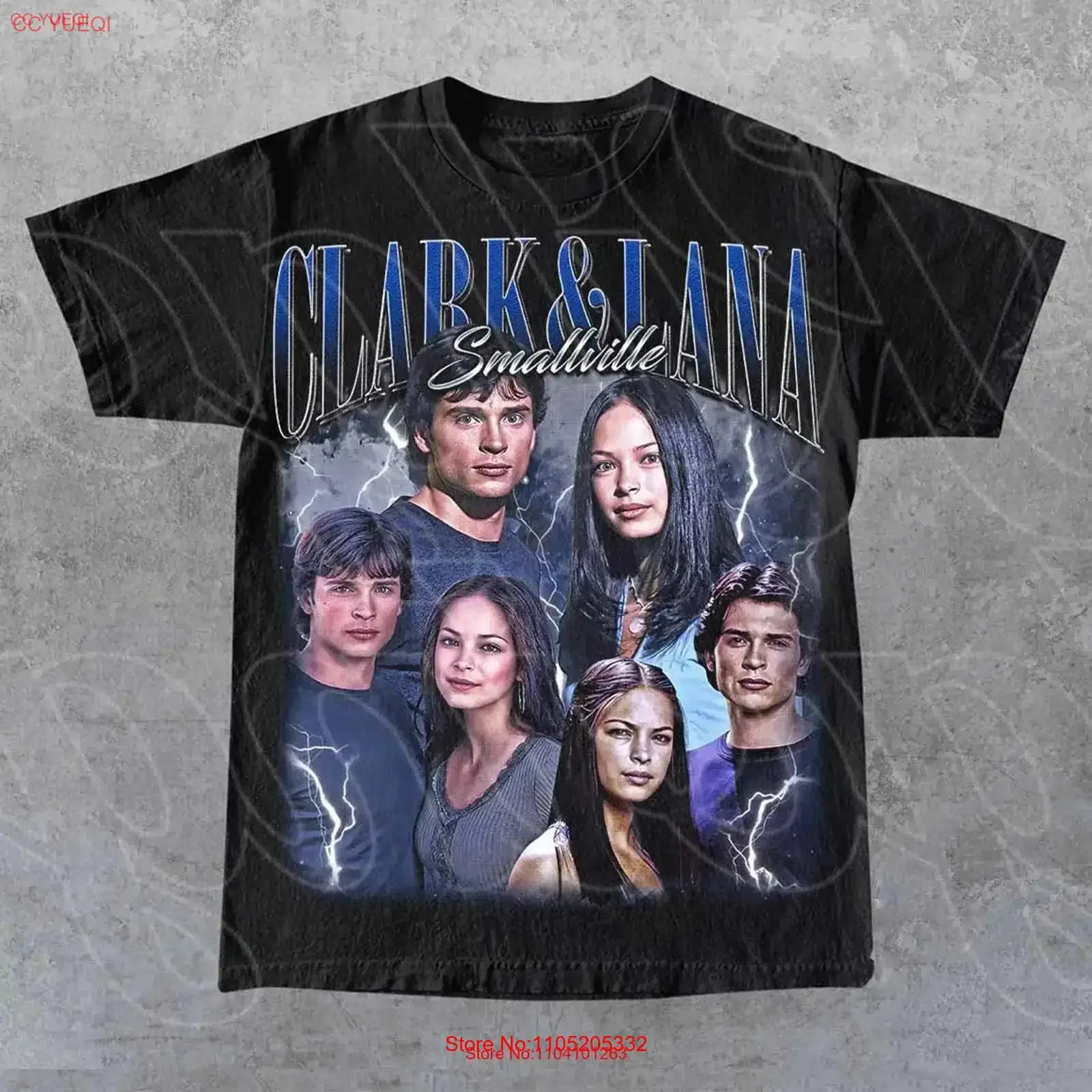 Limited Clark Lana Smallville Vintage T Shirt For Woman and Man vintage Washed Top For Everyday Wear Comfortable Versatile