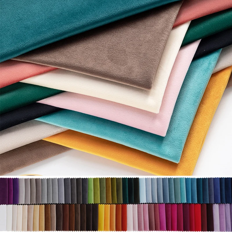 Velvet Fabric For Sofa And Armchair Upholstery Home Decor Accessories Sold By The Half Meter