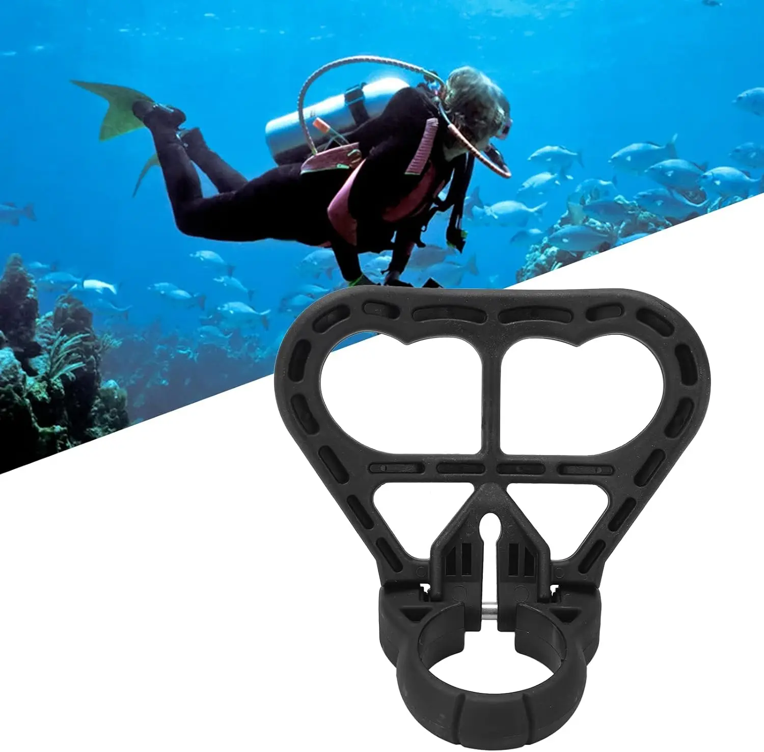 OD 40mm Scuba Tank Carry Handle Heavy Duty Scuba Diving Folding Tank Plastic Carry Handle Cylinder Bottle Dive Holder Grip