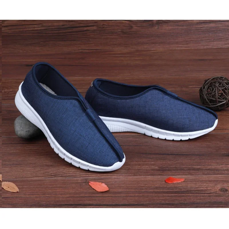 

Обувь Monk 2025 года, четыре сезона, обувь из льняной дышащей ткани, подошва для медитации в китайском стиле, конопля, дзен-буддист