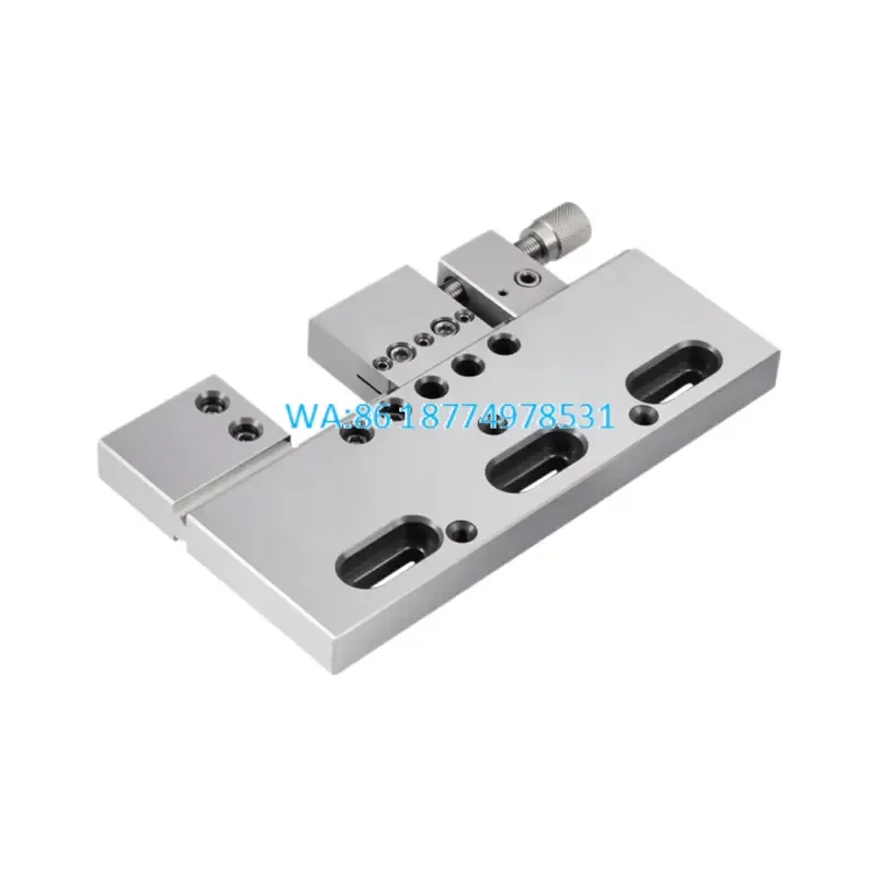 Wmwmnu for 3A-210008-150 Precision Wire Cut EDM Vise 0.005mm Parallelism Stainless Steel Manual Clamp for Small Workpieces
