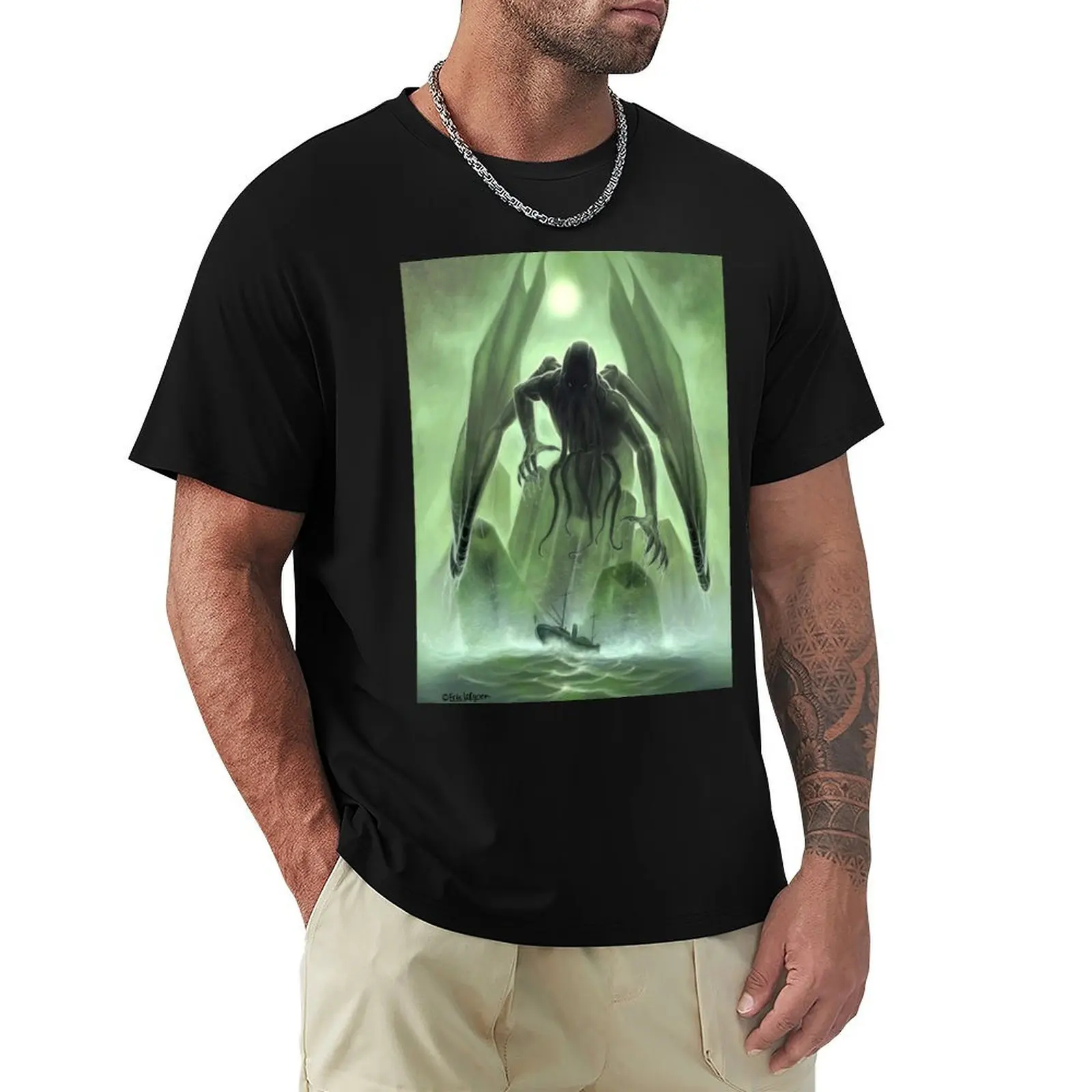 The Call of Cthulhu T-Shirt Soft Touch Basic Cotton T-Shirt