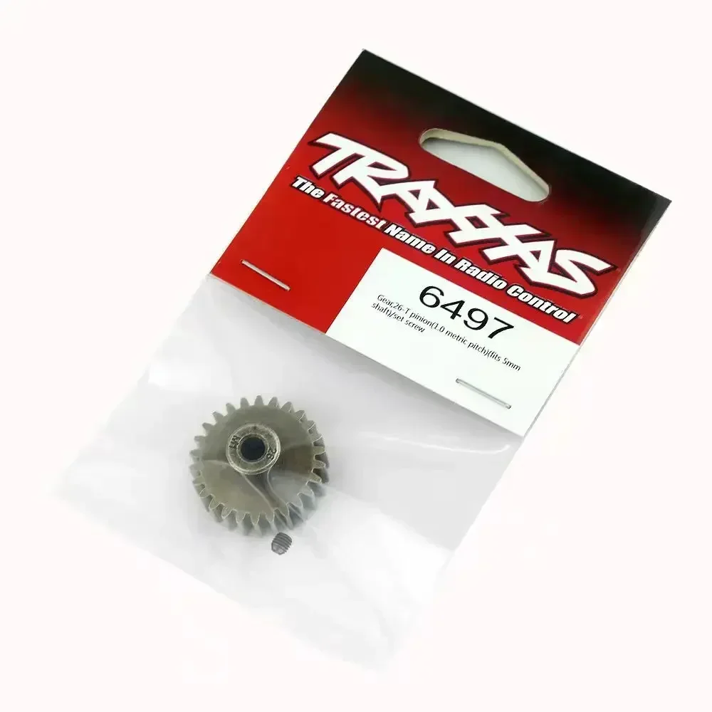 26T Motor Gear Pinion Gear 1.0M 5mm 6497 for TRXS Maxx Hoss RC Car Spare Parts Accessories