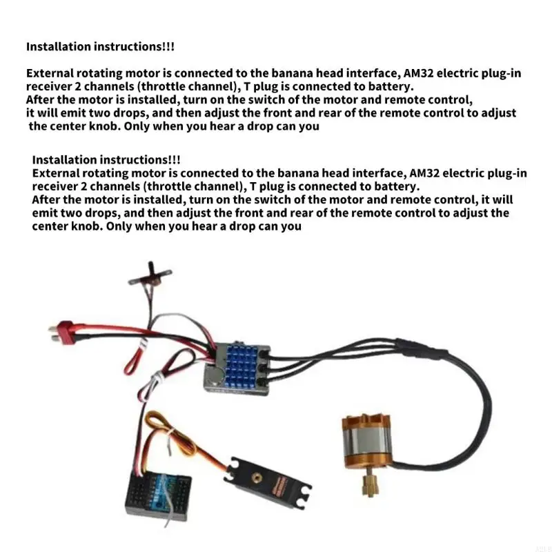 

Easy Maintenances External Motor Upgrades Kits with ESC for Remote Control Model A2UB