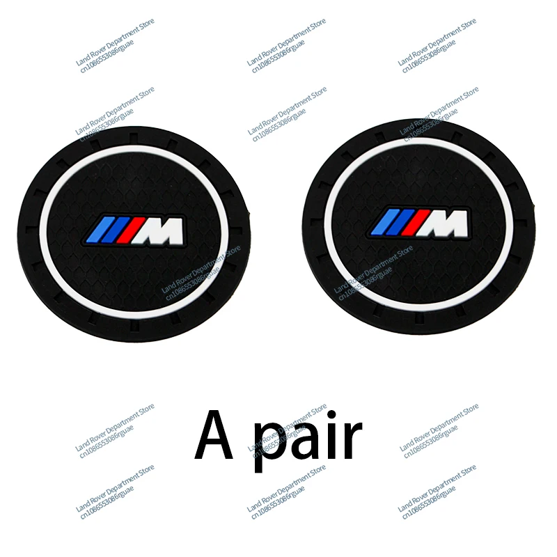 1/2Pcs Car Waterproof Coaster Non Slip Water Cup Pad Mat For BMW X1 X2 X3 X5 X4 X6 X7 G30 G20 G32 G11 G12 F40 F30 F20 F10 F34