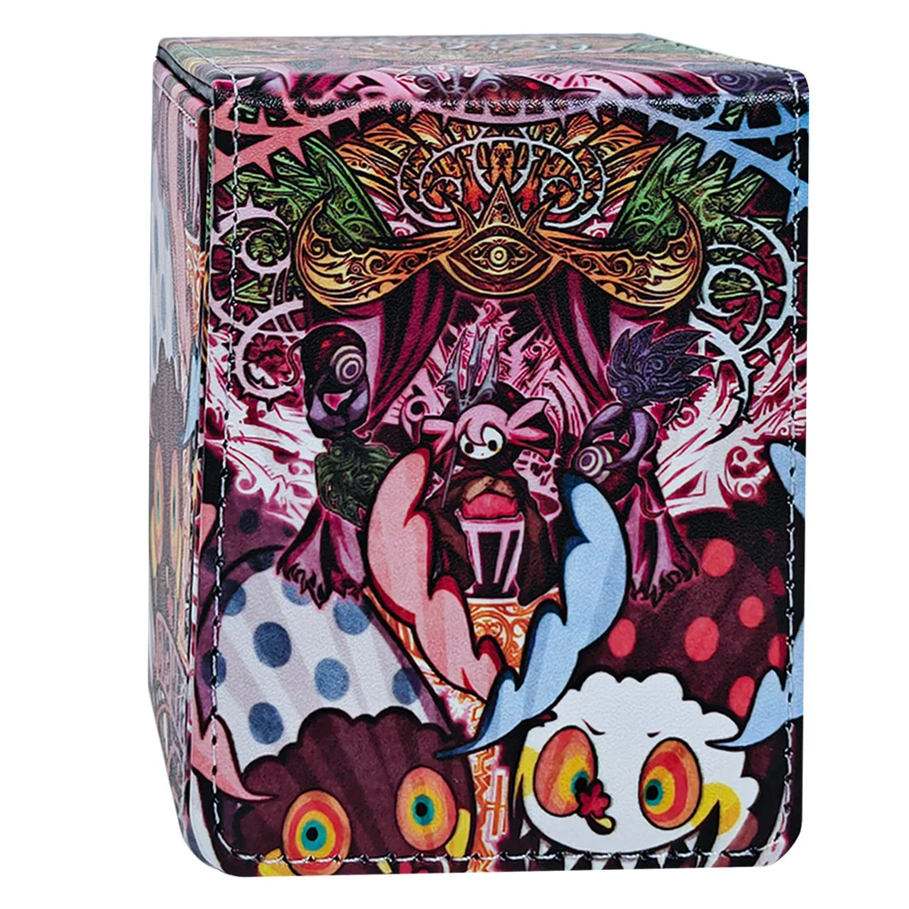 

Anime Puella Magi Madoka Magica Deck Box Yu-Gi-Oh! TCG OCG WS PTCG Trading Cards Pu Leather Storage Box 100+