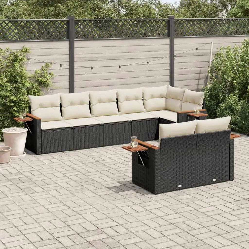 

Stylish Black Garden Sofa Set Perfect for Outdoor Patio Relaxation Furniture