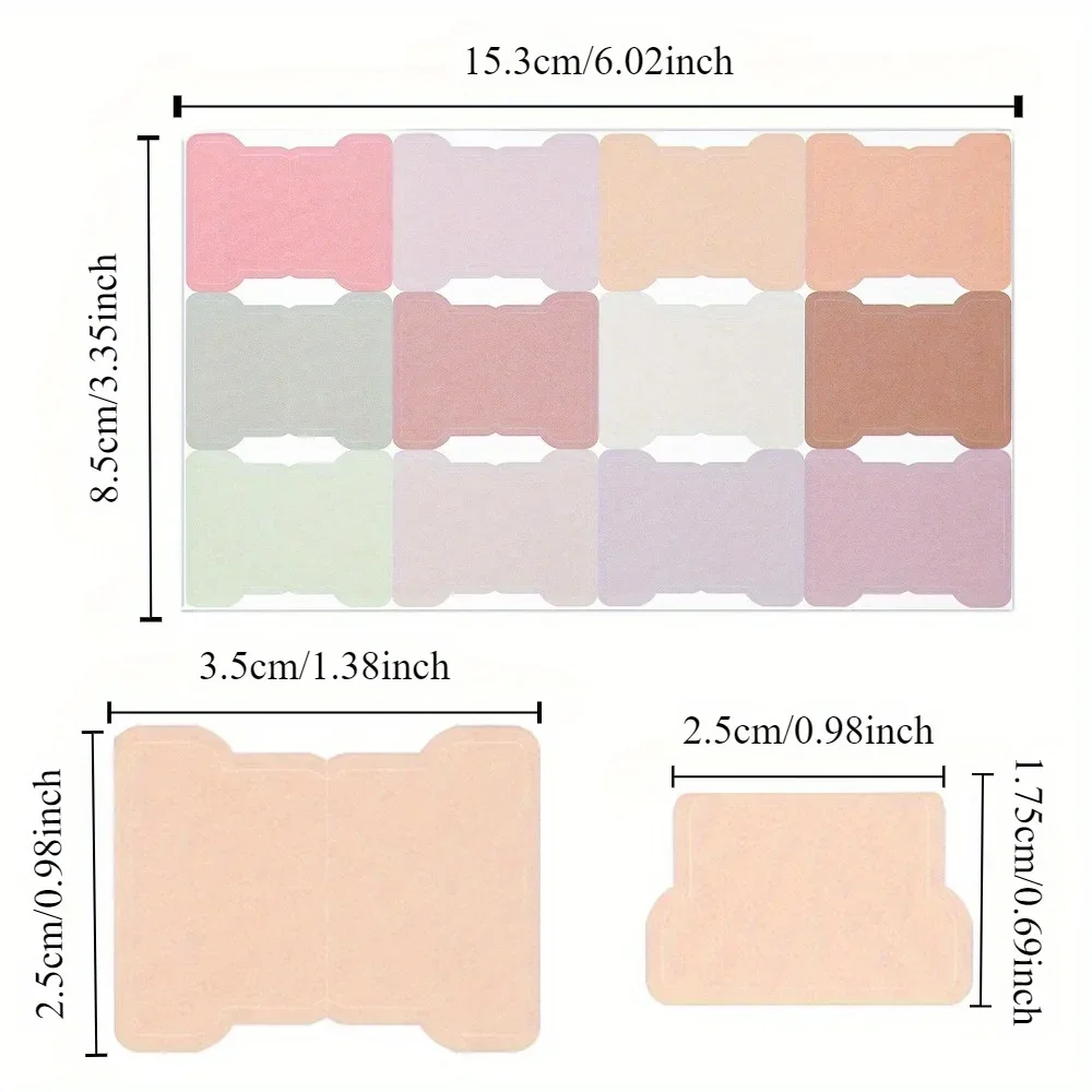 10 Sheets Colorful Index Sticker Small Card Holder Classification Sticker Card Holder Sticky Note Sticker DIY Marking Stickers