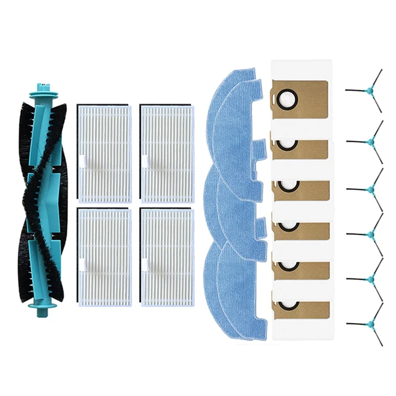 BAAN-掃除機交換部品は、Ultenic T20 Pro-メインローラー、サイドブラシ、ダストバッグ&フィルターモップクロスアクセサリーに適合します。