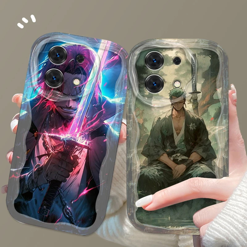 

Trend One Piece Cool Zoro For Xiaomi Redmi Note 14 11 13 12 Poco M6 X6 X5 X4 X3 M3 F4 Pro Plus 5G Wave Oil TPU Phone Case