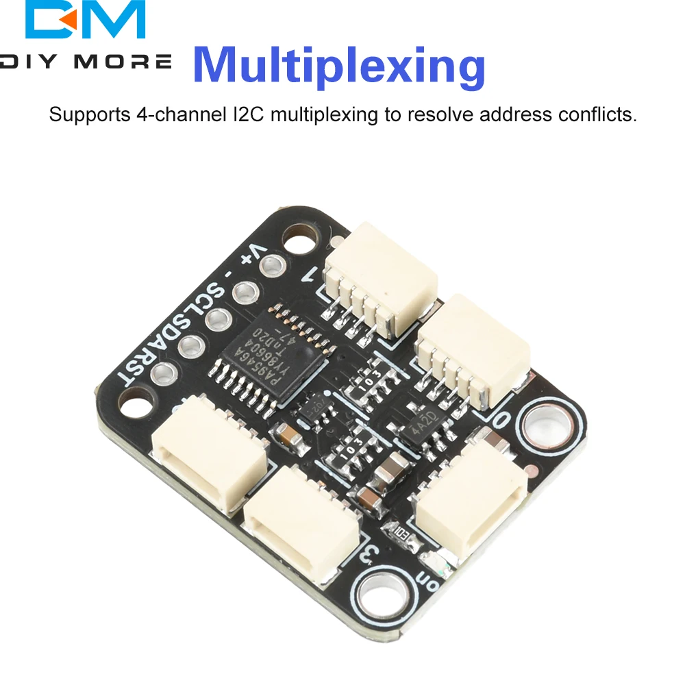 Multiplexeur I2C 4 canaux 2,3 V-5,5 V PCA9546 compatible avec l'interface STEMMA QT/Qwiic