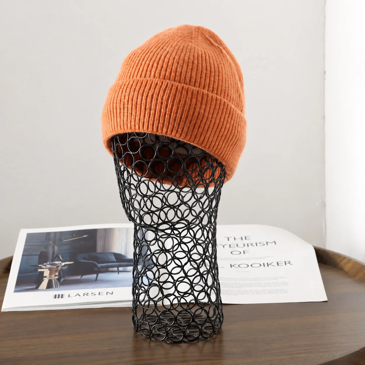 Round Top Beanie Ribbed Women'S Knit Beanie Fleece Lined Beanie Windproof Warm Winter Hat For Casual Walking Camping Cold