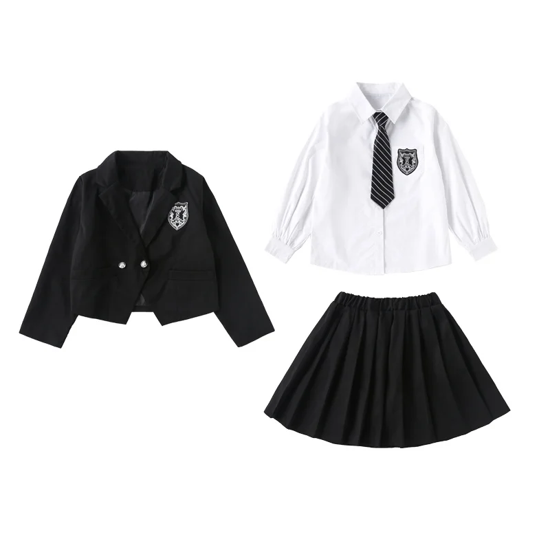 

Children JK Suit Girls College Style Fashion Japanese School Uniform JK Suit Sailor Girl Blazer Clothes Set Jacket Skirt Blouse