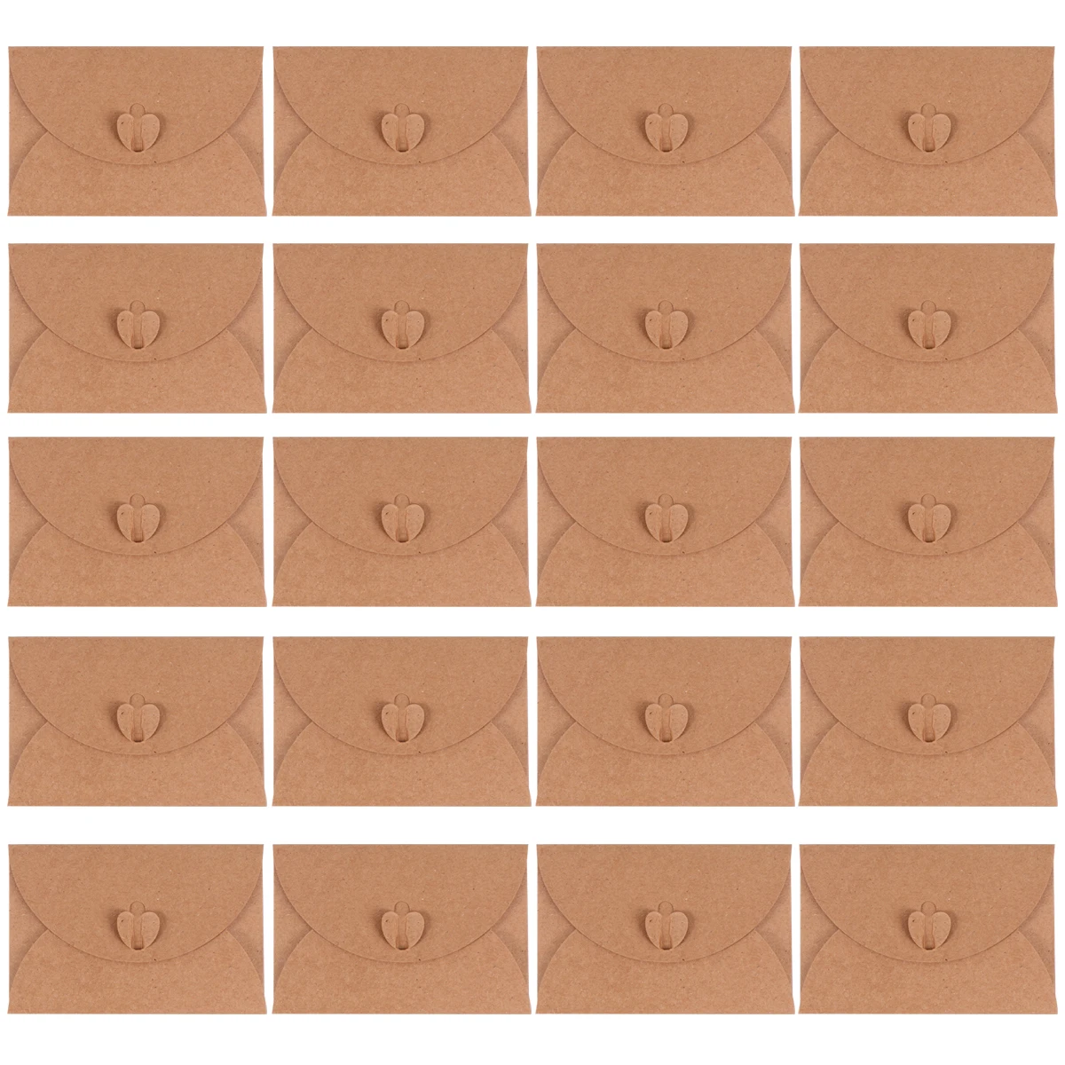 20 قطعة مغلفات ورق الكرافت المغلفات الحرفية لبطاقات دعوة حفلة عيد الميلاد عيد الشكر الذكرى براون تغليف الهدايا