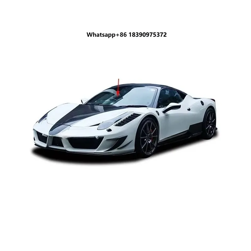 New Arriving Half Carbon Fiber Front Lip Chin Bumper Engine Hood Cover MSY Style Body Kit lmt