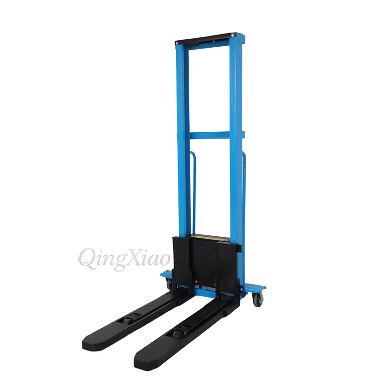 Self Lifting Stacker 1 Ton Load Capacity Practical On Board Forklift Durable Reliable Bearing Performance Flexible Operation Use