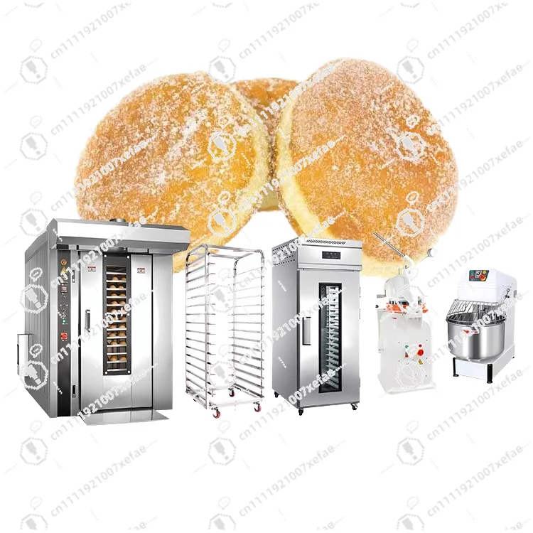 Hot Air Circulation Rotary Oven Automatic Baking Wheat Corn Bread High Yield and High Efficiency