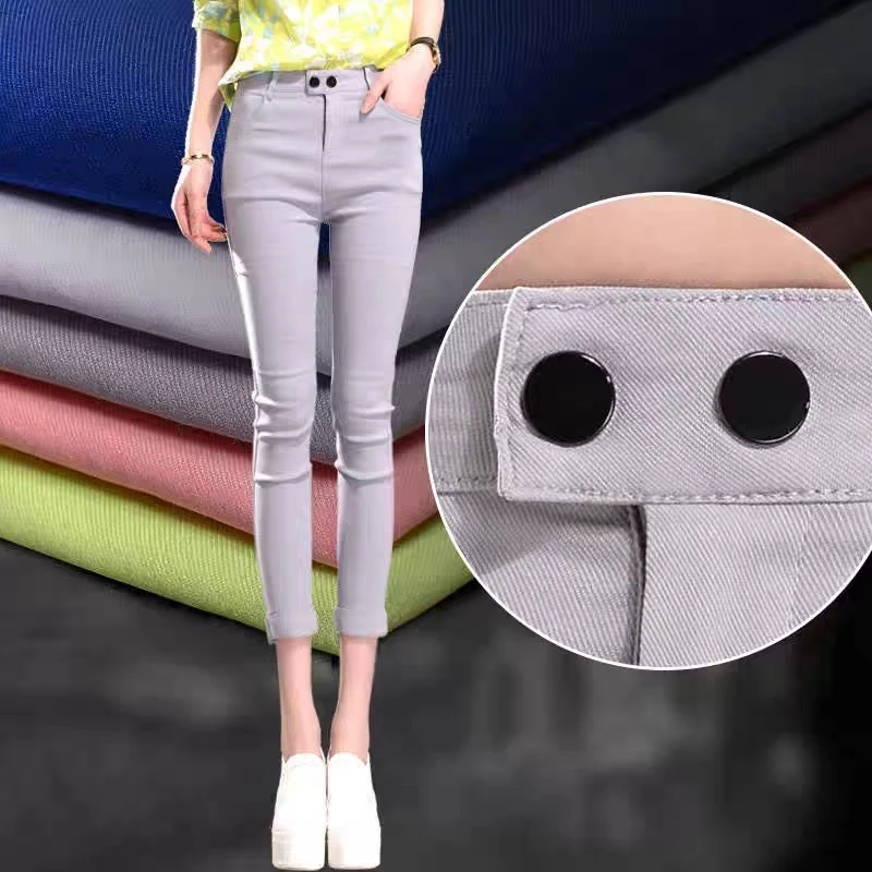 Celana jeans golf musim panas wanita, celana pendek golf elastis kualitas tinggi, celana lurus golf nyaman ramping pinggang tinggi modis