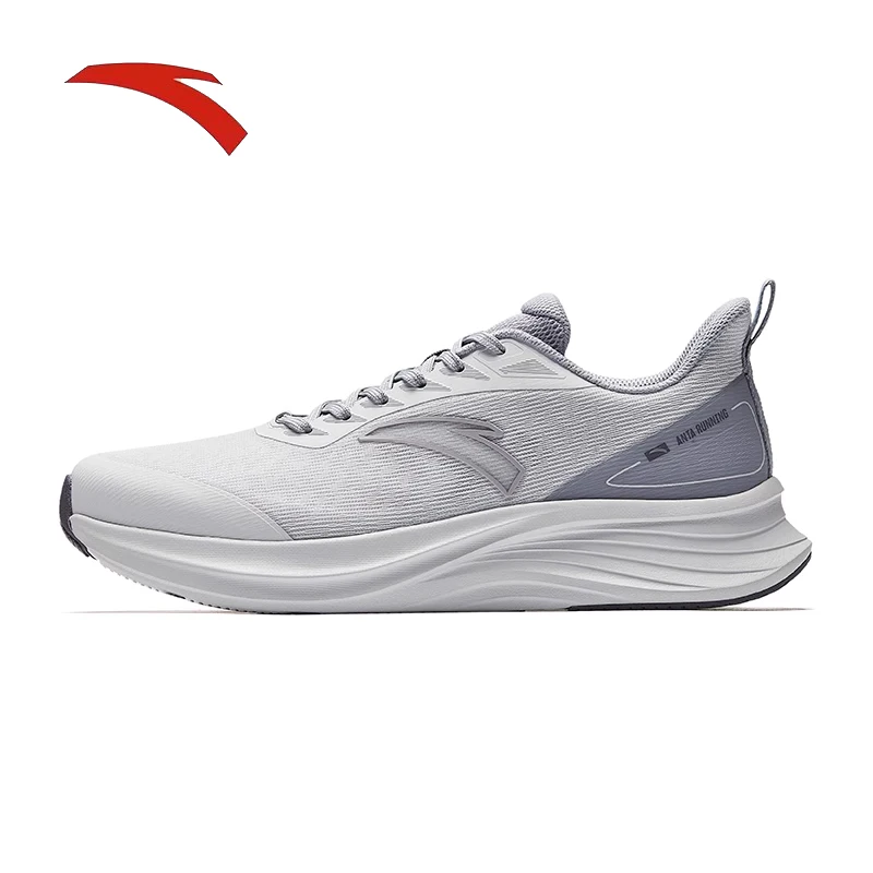 ANTA Men's Mesh Breathable Black Running Shoes 2025 Summer New Anti slip Lightweight Sports Shoes