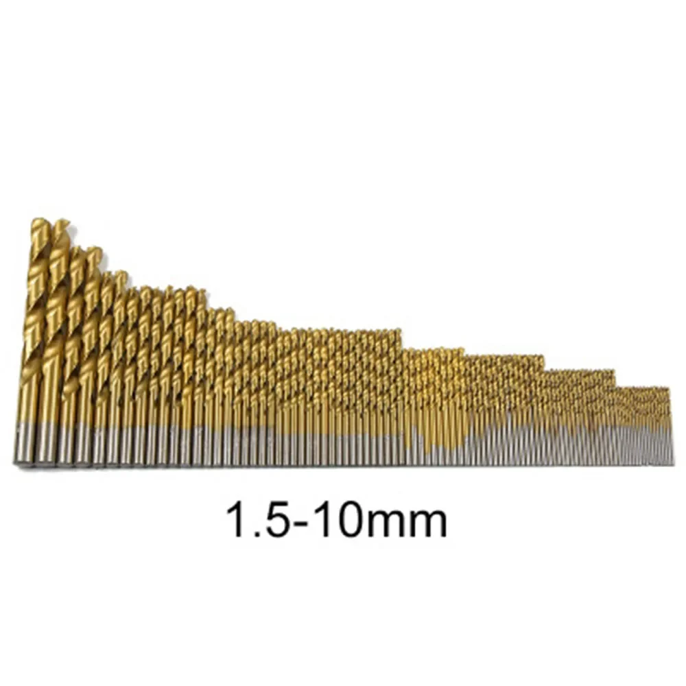 

Source high-speed steel-plated titanium anther drill bit straight handle hand 99pc installed 1.5 mm -10mm