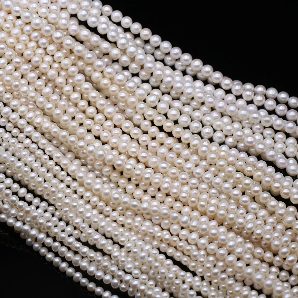 

AAA Natural White Freshwater Pearl Bead Glossy Round Pearl Loose Beaded for Making DIY Jewerly Necklace Bracelet Accessories