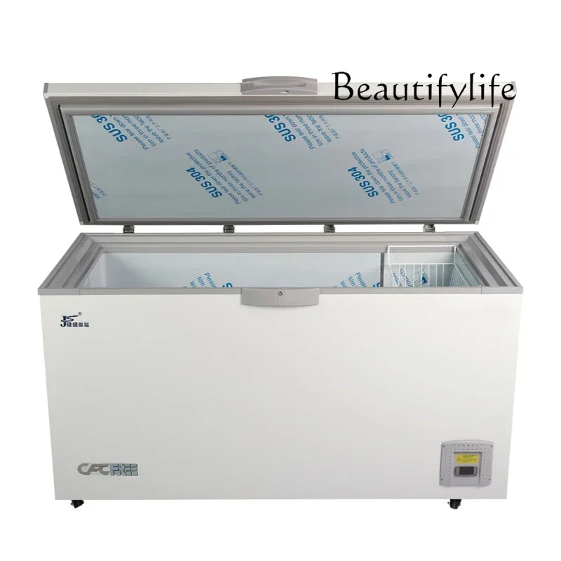 Ultra-low temperature freezer minus 60 degrees horizontal large  commercial experimental cabinet tuna seafood refrigerator