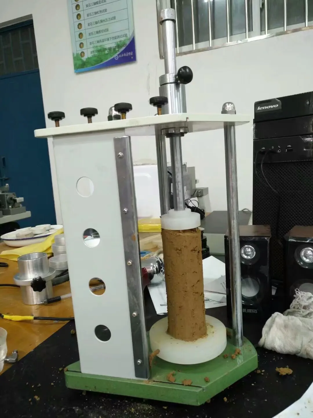 38mm  50mm  70mm Ma.nua.l Soil La.the  Wire Sa.w   Soil Specimen Trimmer in Tria.xia.l Test