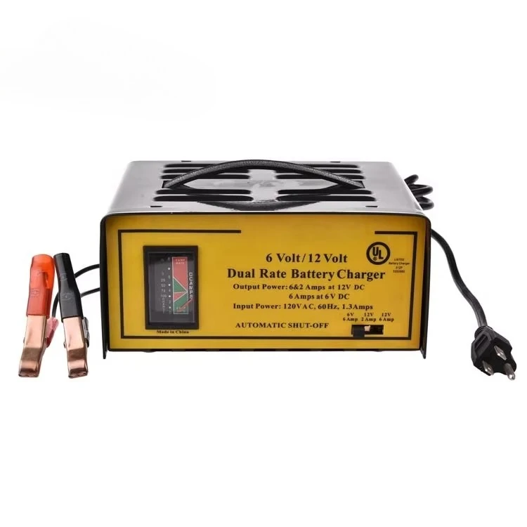 Smart Switchable 6V/12V 2A Automatic Car Battery Charger CUL Certified 120-240V Input Fast Plug OEM 1 Year Warranty