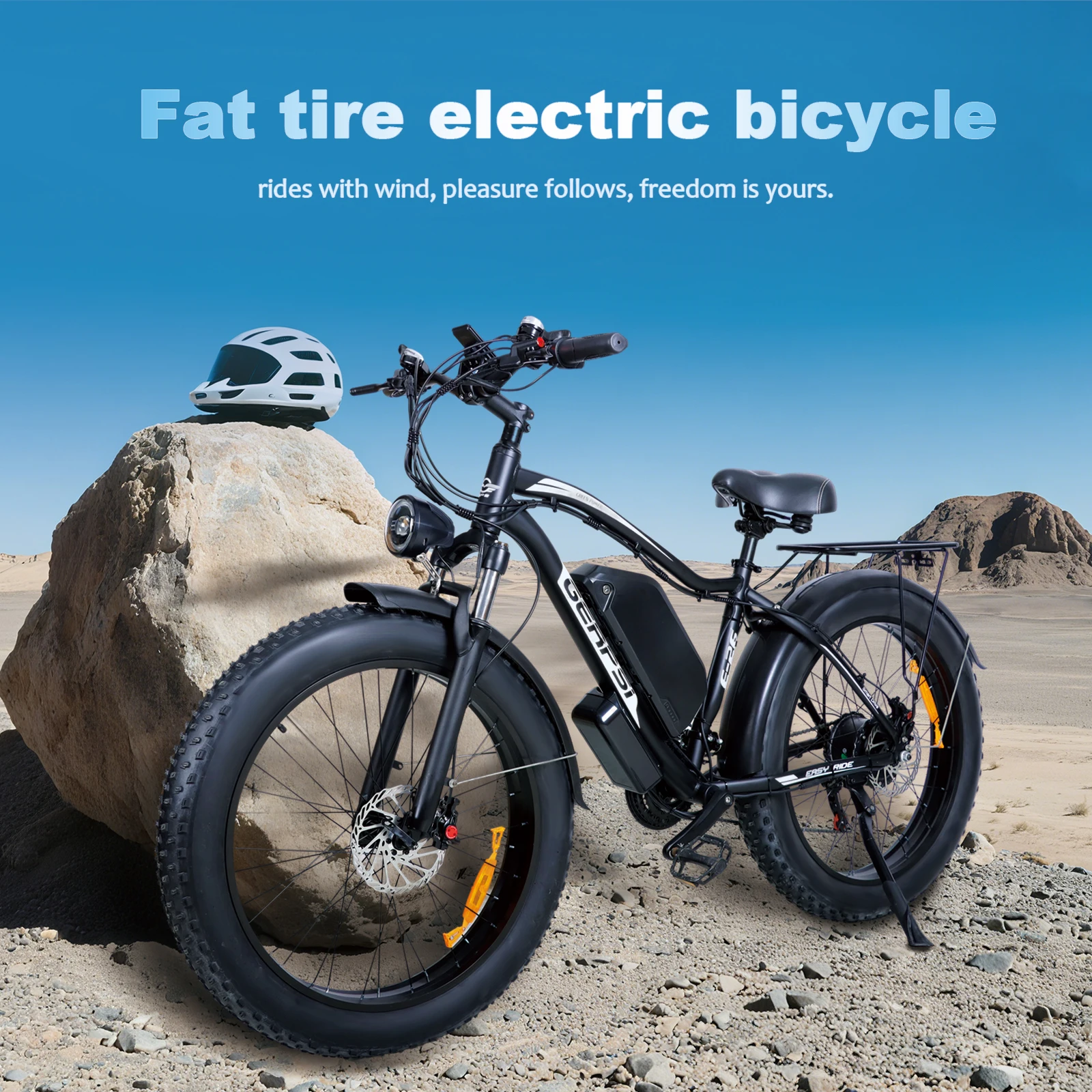 

Baolujie DP2601 Electric Bicycle 1500W Dual Motor 48V18AH Lithium Battery E-bike 20*4 Inch Fat Tire Mountain Cargo Electric Bike