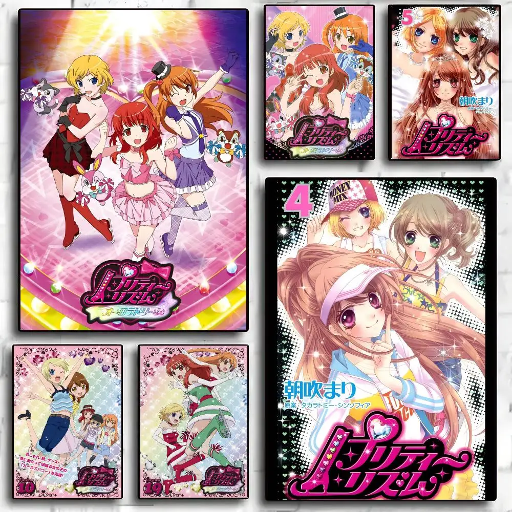 Pretty Rhythm Aurora Dream Anime Poster Living Room Bedroom Party Bar Decor Moisture-proof Art Wall Painting
