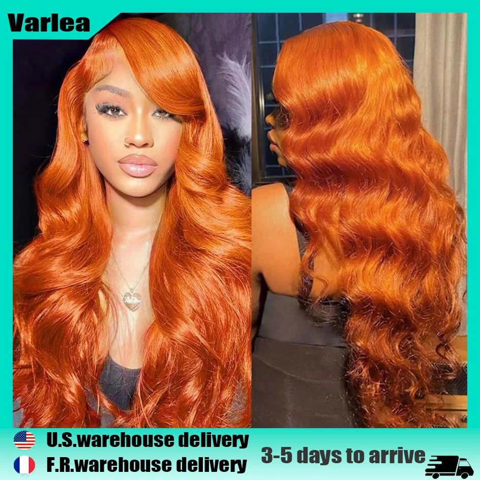 

Varlea Ginger Hd Lace Wig 13x6 Human Hair Loose Body Wave 13x4 Lace Frontal Body Wave Wigs Orange Wig 350 Colored Human Hair Wig