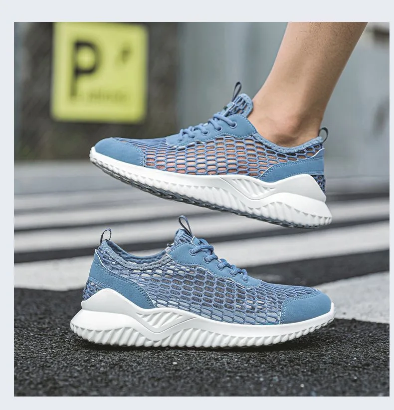 Men's Shoes With Hollowed Out Mesh, Fashionable Casual Hole Shoes, Summer New Lightweight Large Hole Breathable Sports Shoes