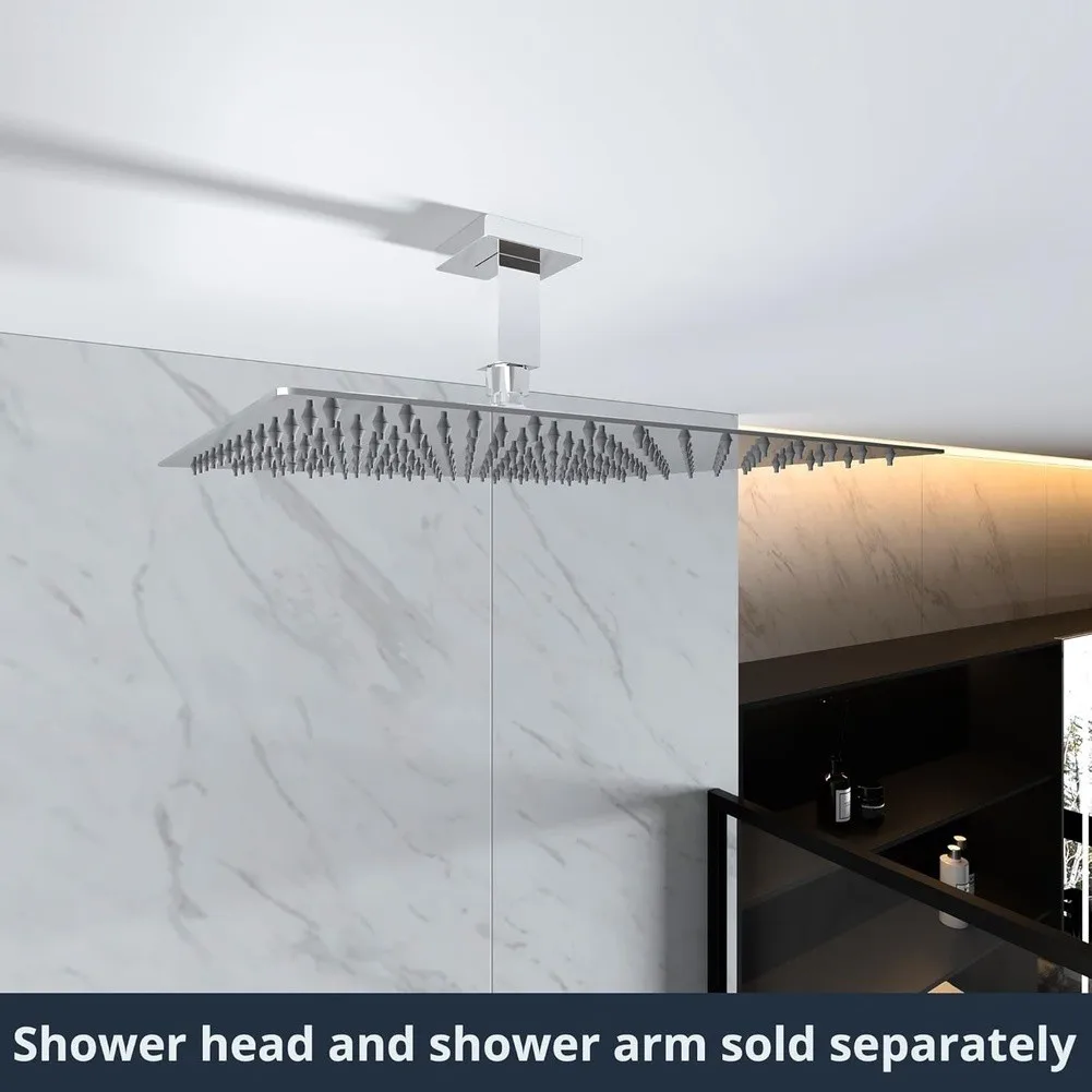 Stainless Steel Straight Shower Arm Featuring Electrostatic Baked Coating for Uniform Appearance and Durability