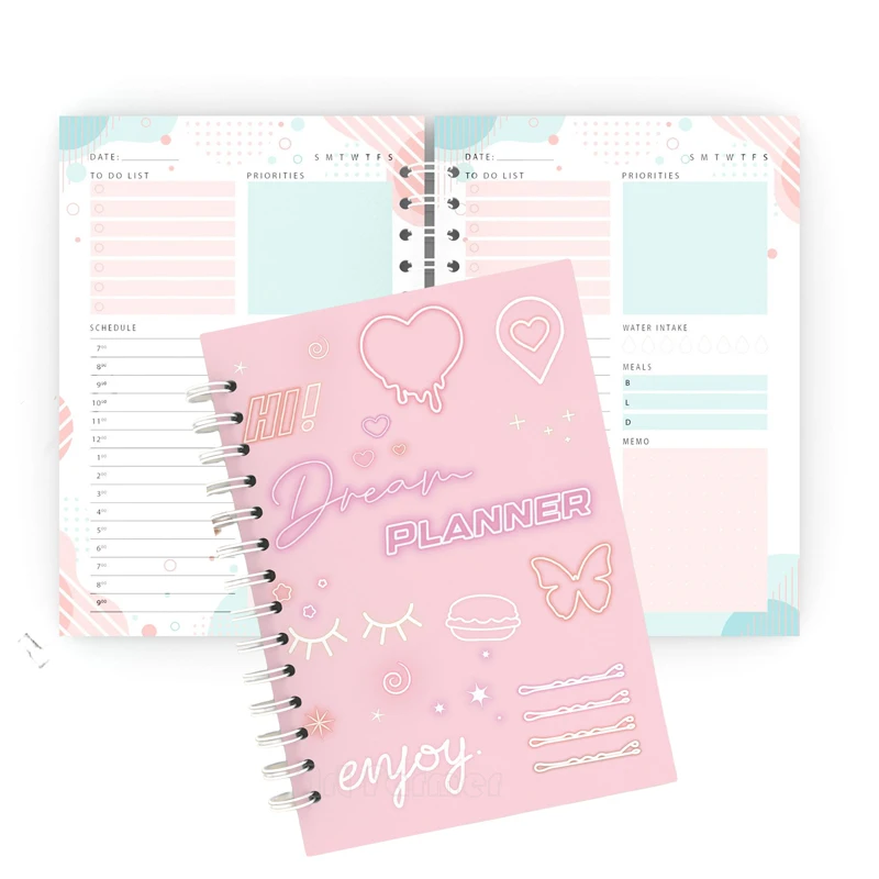 New Plan Book A5 Agenda Planner Notebook Diary Weekly Planner Goal Habit Schedules Journal Notebook For School Stationery Office