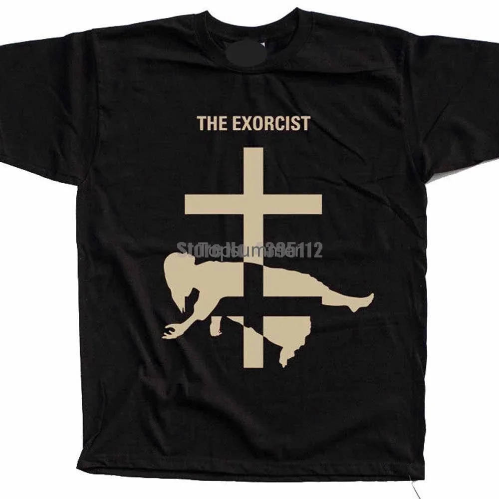 Camiseta con póster de The Exorcist W, camisa de Vaporwave para hombre, ropa vikinga, talla grande, Lgxhpd