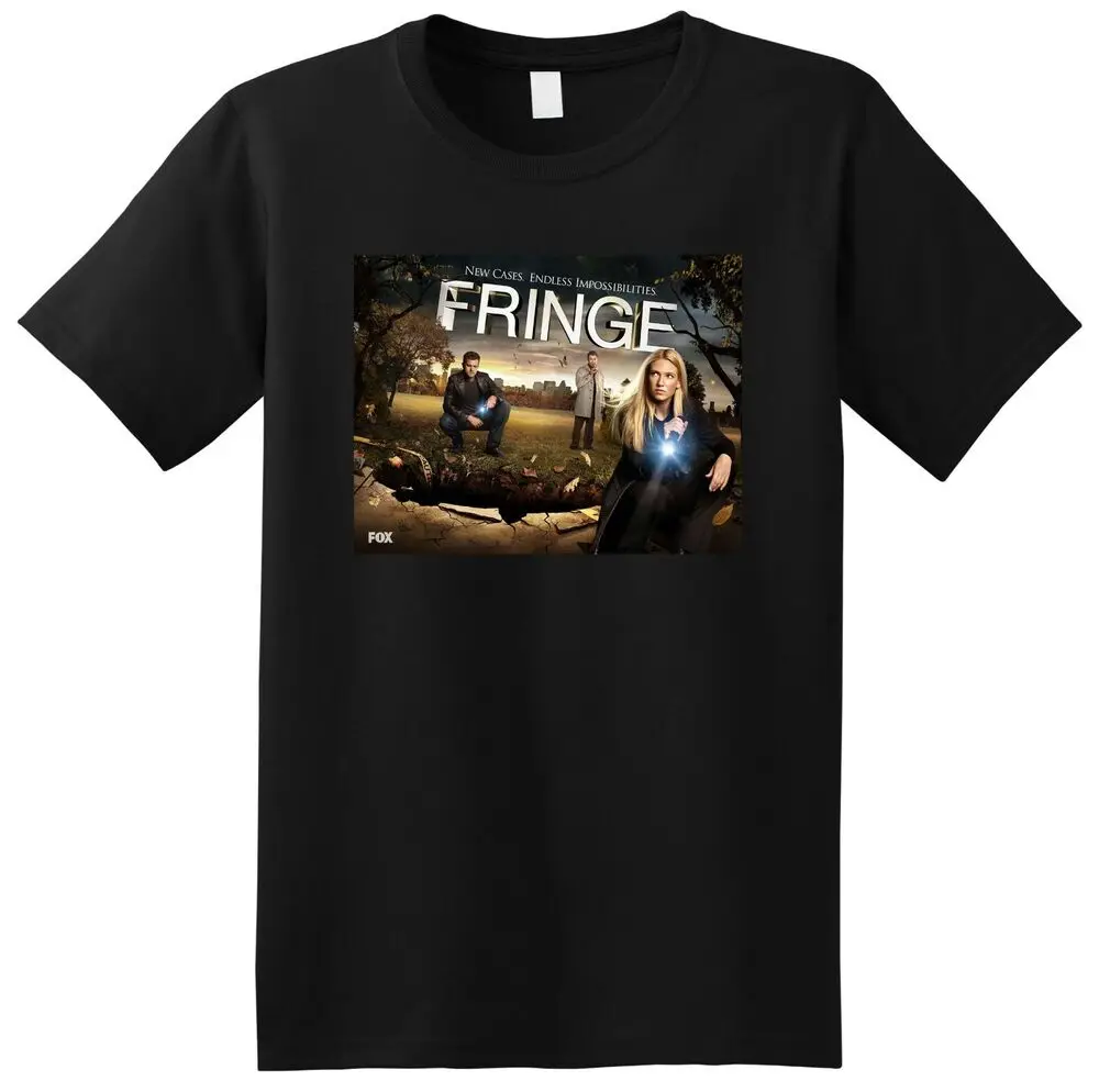 FRINGE T SHIRT Tv Show Season 1 2 3 4 5 Bluray Dvd Cover SMALL MEDIUM LARGE XL Unisex T-shirts For Man Woman Short