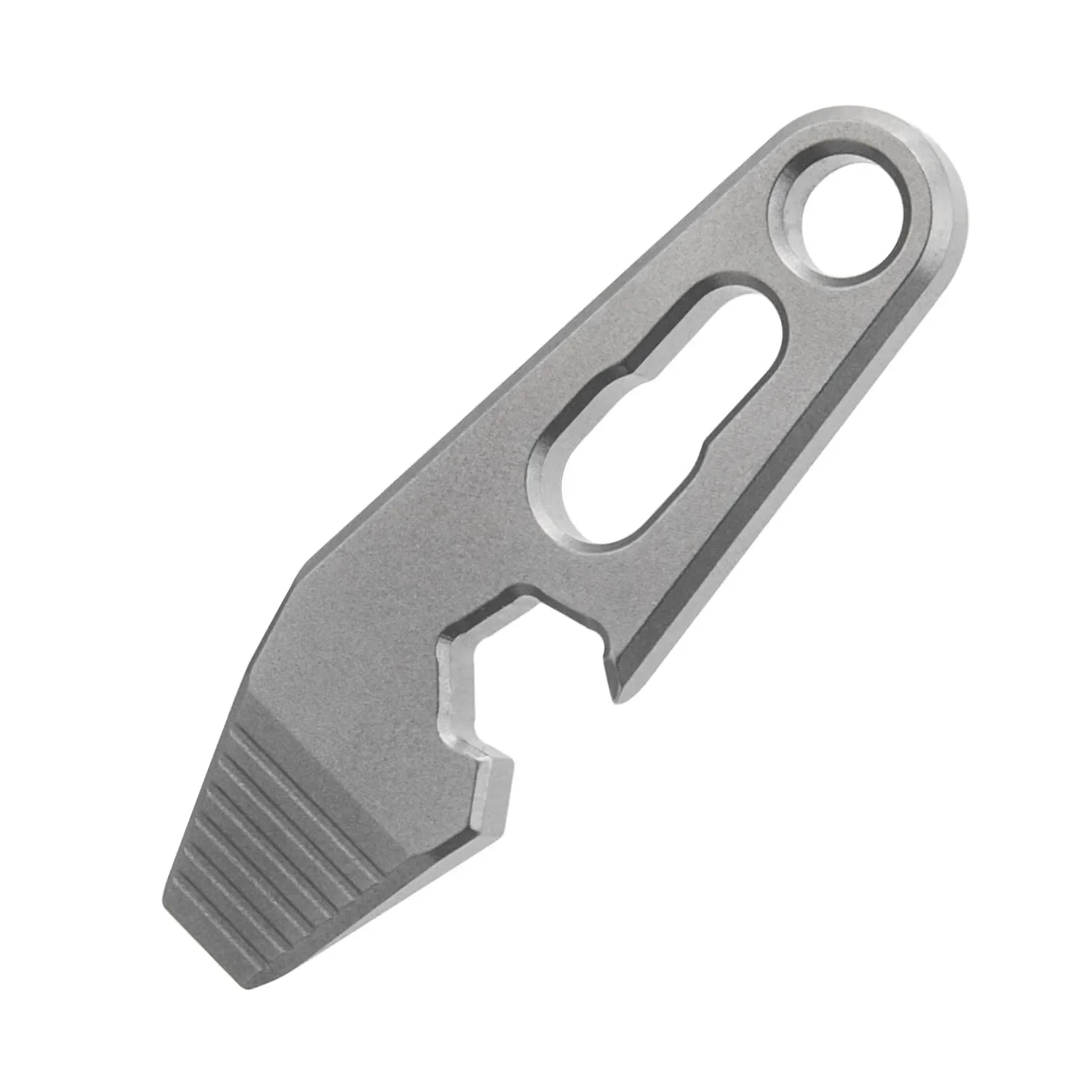 FEGVE Titanium EDC Pry Bar Multitool, Mini Keychain Prybar Tool with Bottle & Box O...