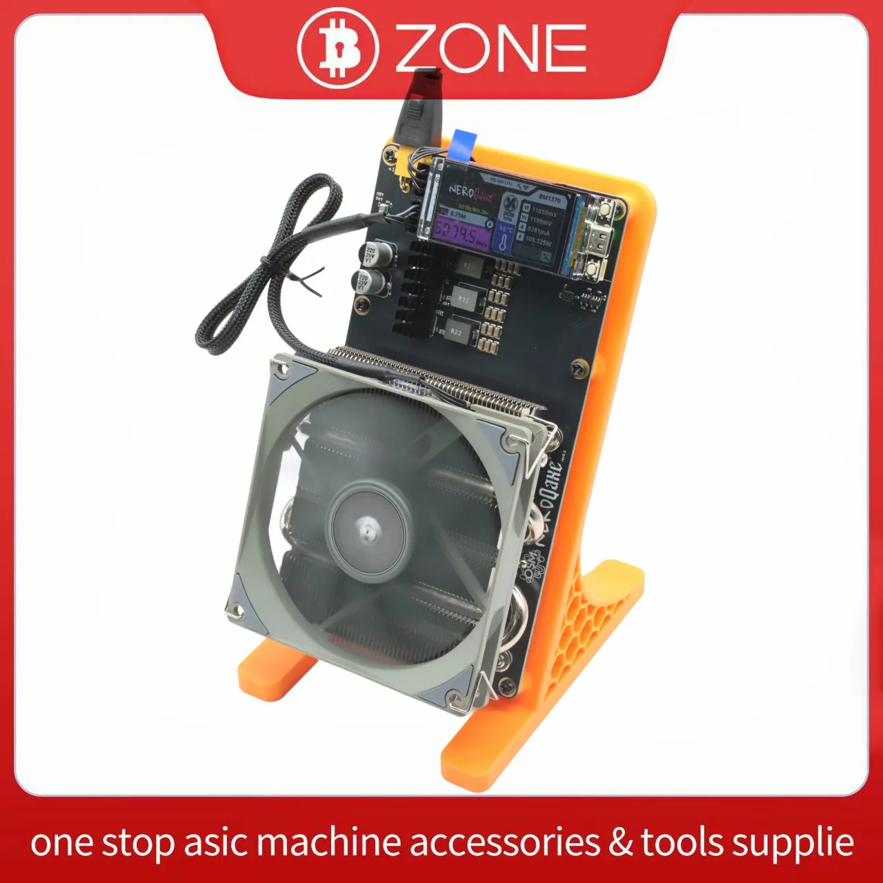 NerdQaxe ++ Rev6.1 6Th/s 100W BM1370 Asic Chip مفتوح المصدر Bitcoin Solo Miner