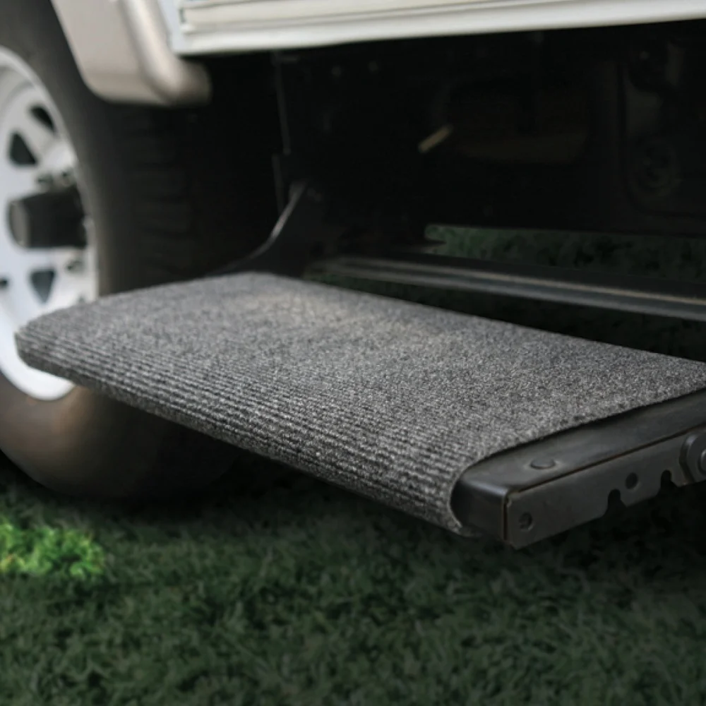 Alfombra resistente a la intemperie para RV, diseño envolvente, fácil instalación Flex-Tech, accesorio duradero para camper, limpieza al aire libre