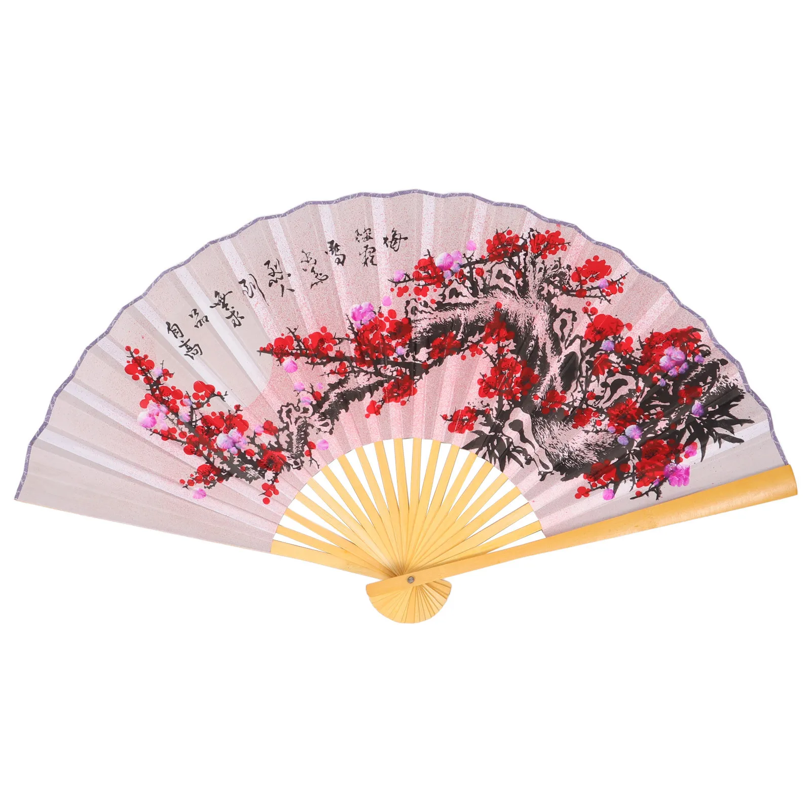 

Chinese Style Folding Fan Wall Hanging Large Paper Bamboo Fan Pendant for Home Living Room Wall Decor Decorative Folding Fans