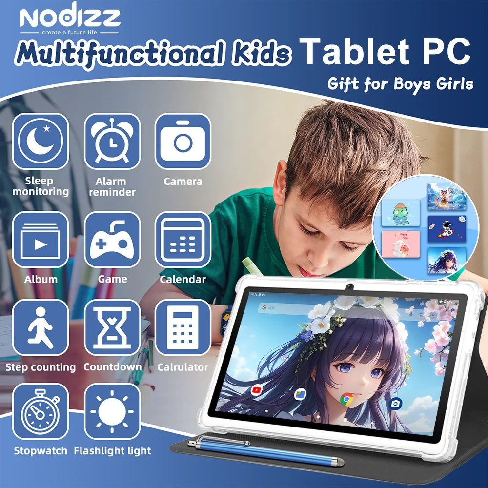 

Learning tablet computer For Kids 7 Inch Android 14.0 8+512 GB 3200MAH WiFi Bluetooth Dual Camera Educational Software Installe