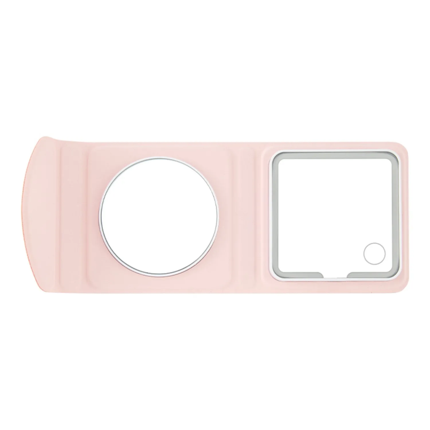 ​​2-in-1 Folding Makeup Mirror, 5X Magnification & Plain Mirror, Touch Control Stepless Dimming LED Light, USB-C Rechargeabl