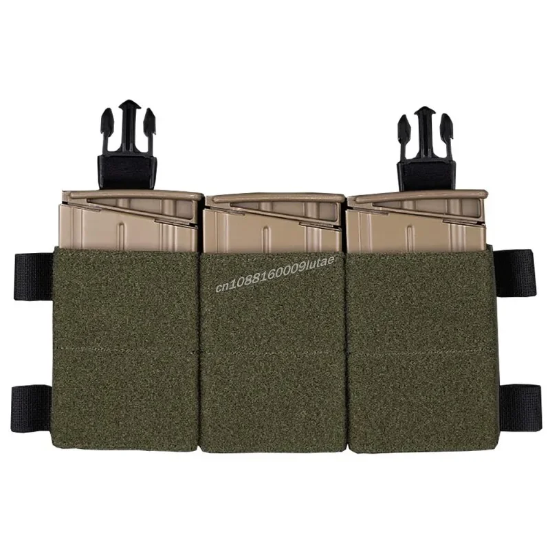 556/762 Triple Dual Purpose Mag Pouch for Air soft LV119 Hunting Vest Plate Carrier Buckle CS Games Magazine Pouch Support Clip