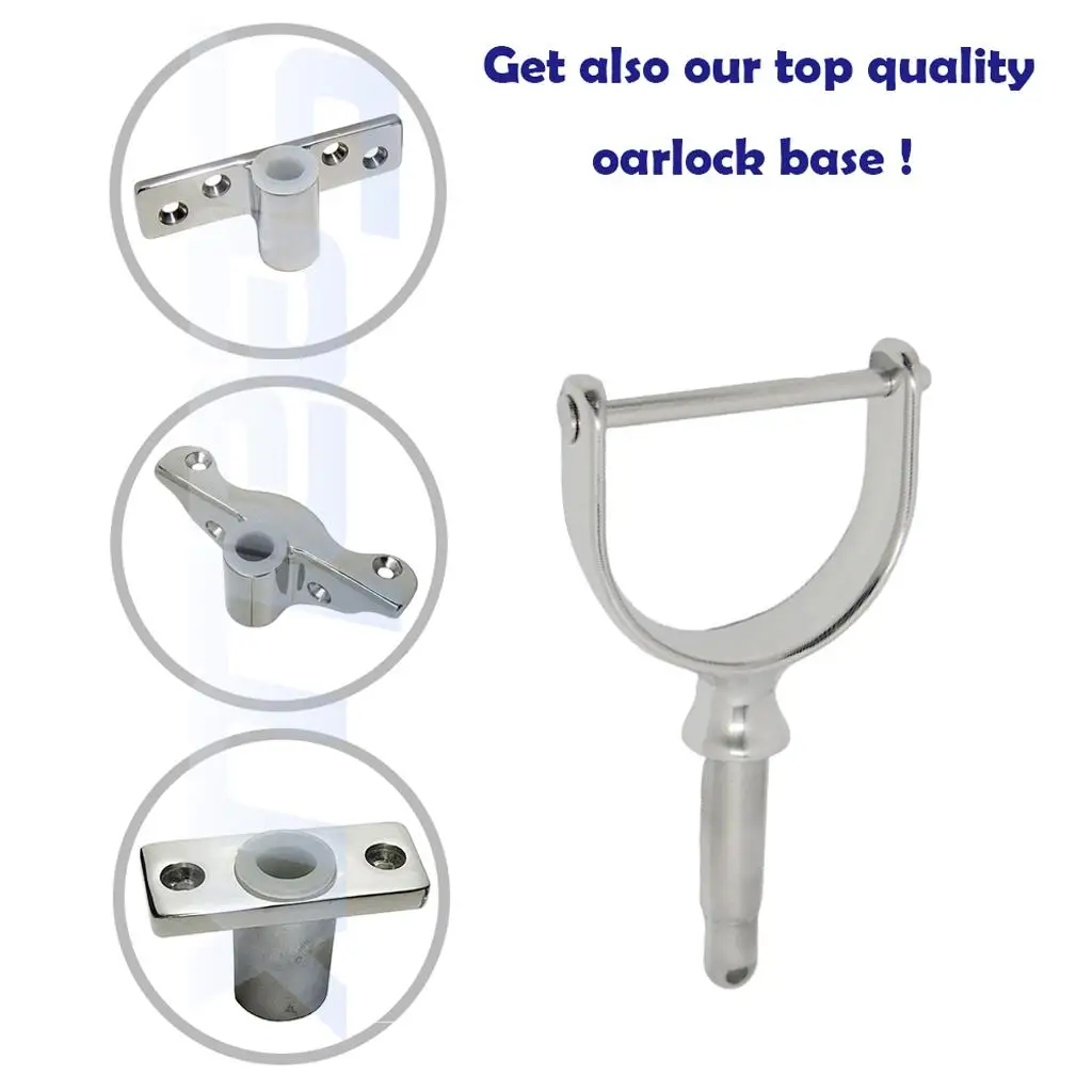 Oarlock Stainless Steel Marine Rowlock Socket Modern Fitting for Boat Kayak Yacht Supplies