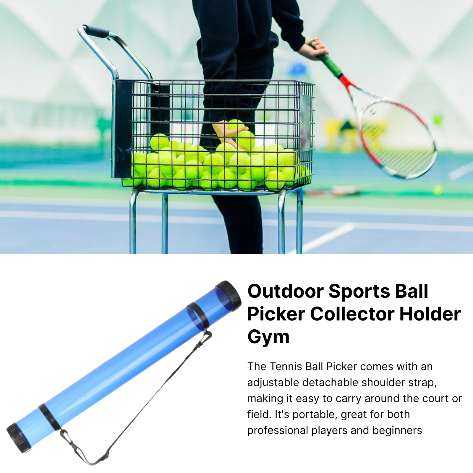 Pickleball Tennis Pickup Tube  - Rugged Sport Strap recensie en prijs