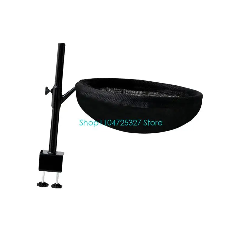 D8KF Desktop Cats Perches Securely Mounted on Desk Edges Space Saving for Felines Friend Comfort During Work or Study